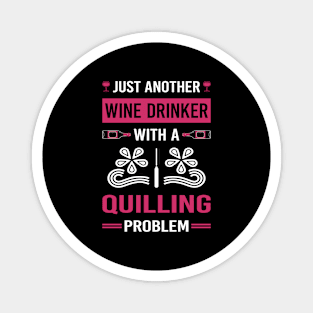 Wine Drinker Quilling Magnet